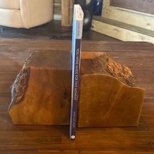 Live edge book ends solid wood